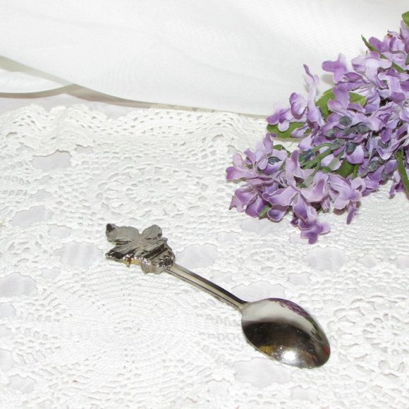 Kearney Vintage Silver Plate Collector Soonq Canada Maple Leaf Ship's Anchor - Picture 3 of 4